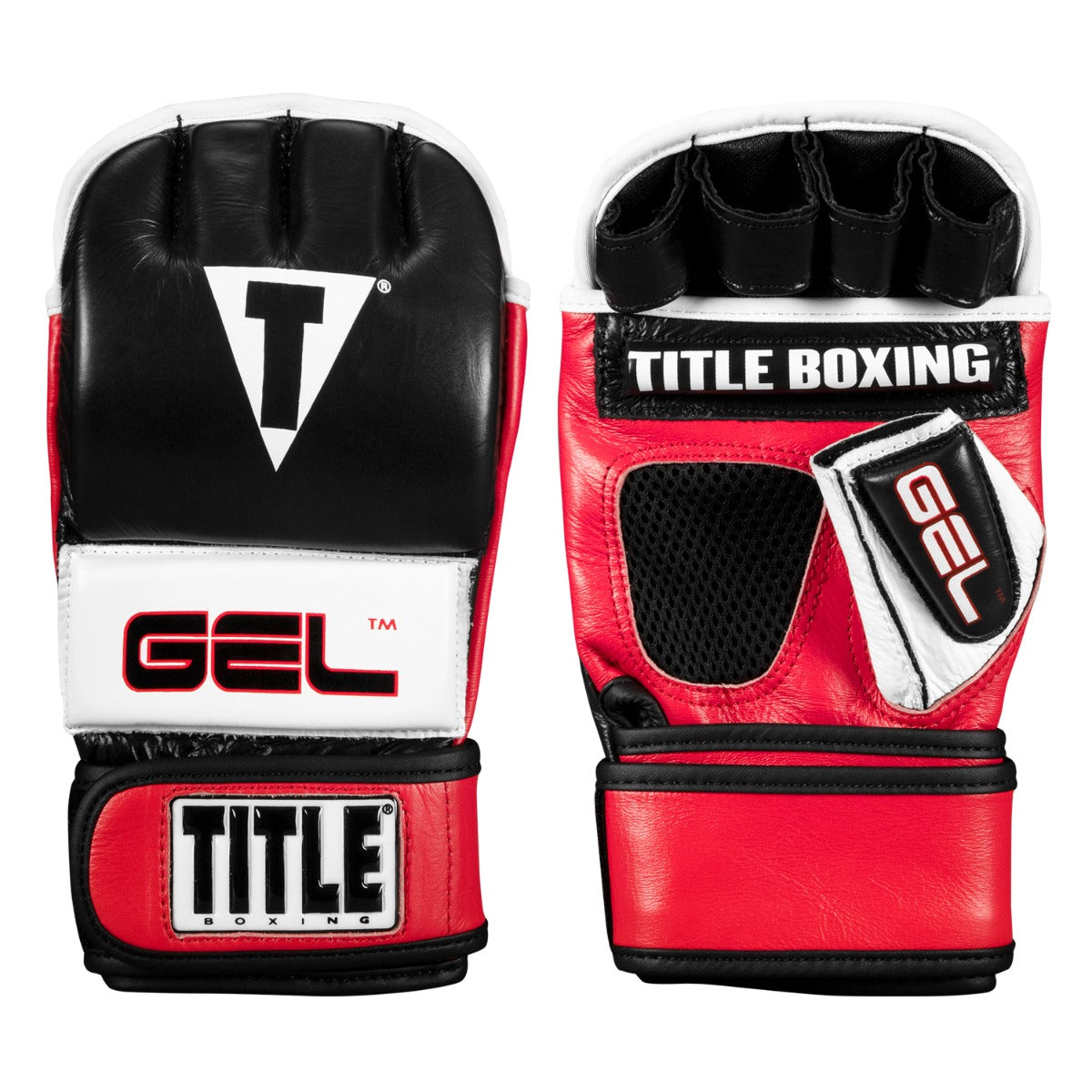 Title Boxing Gel World Strap Style Heavy Bag 2.0 - Black/Red, 150 lbs