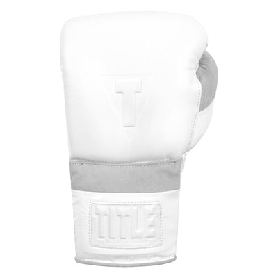 TITLE Boxing Guantes de encaje blanco 2.0, blanco, 16 onzas