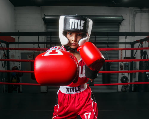 TITLE Boxing Aerovent USA - Casco de competición de boxeo (cara abierta)