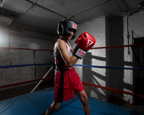 TITLE Classic USA Boxing Competition Headgear – With Cheeks