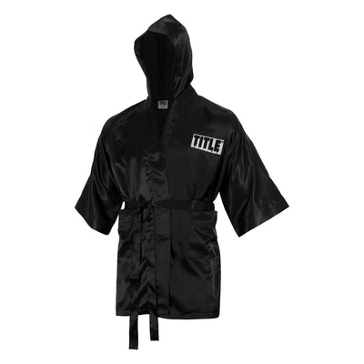 Second Life Marketplace - WIN Men's Boxing Robe Black with White Trim