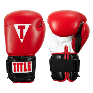 Title Classic Power Weight Bag Gloves - L - Black/Red
