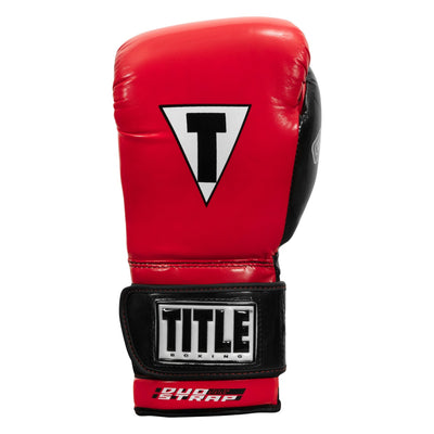 Title Boxing Gel World Strap Style Heavy Bag 2.0 - Black/Red, 150 lbs