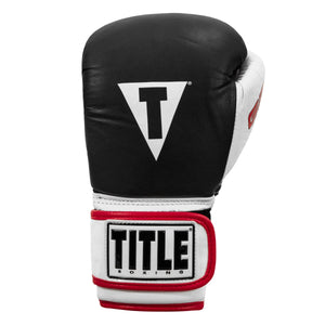 TITLE BOXING GEL shops ENFORCED BLACK WHITE BOXING GLOVES SIZE LARGE/ BAG AND WRIST