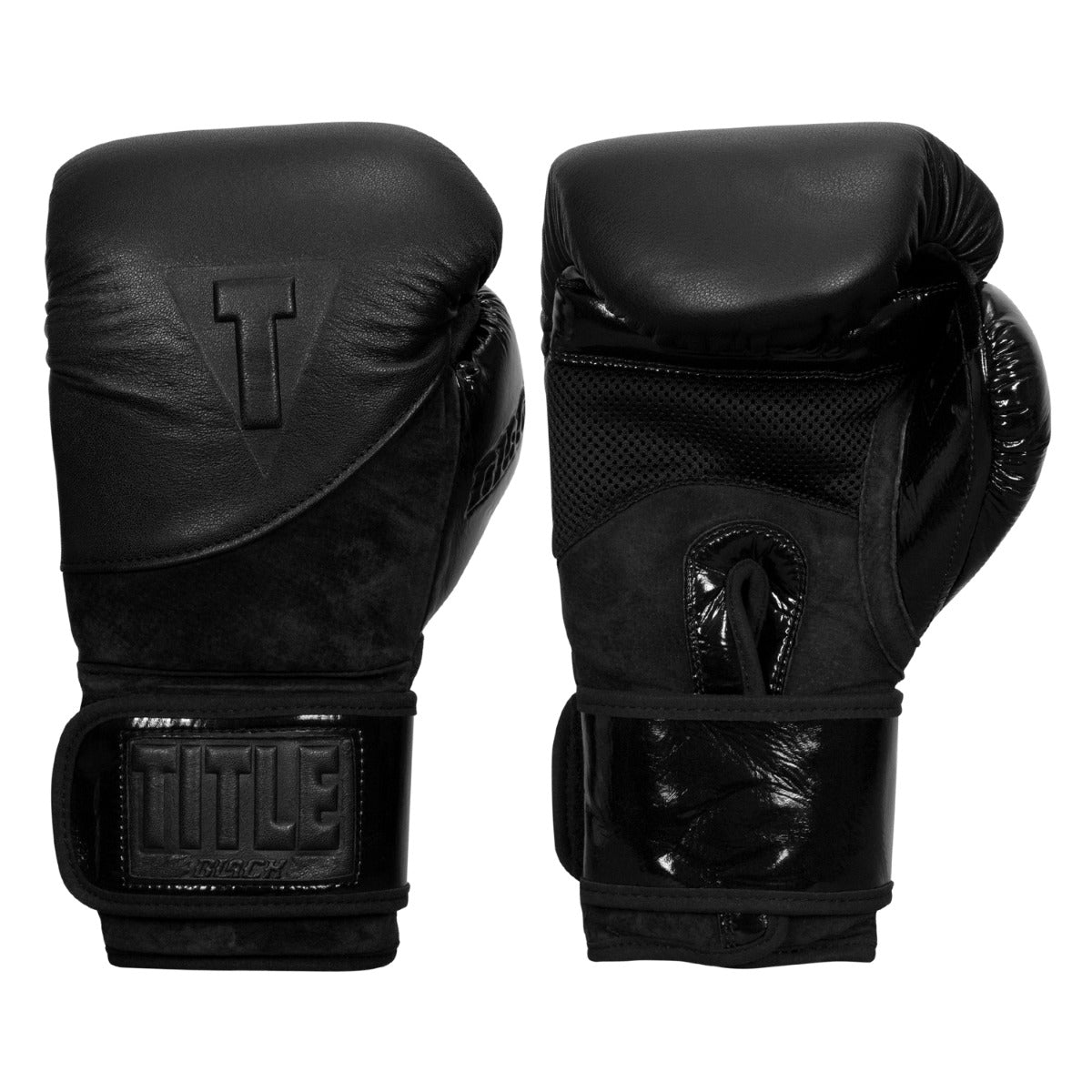 TITLE BLACK Blitz Sparring Gloves | TITLE Boxing Gear