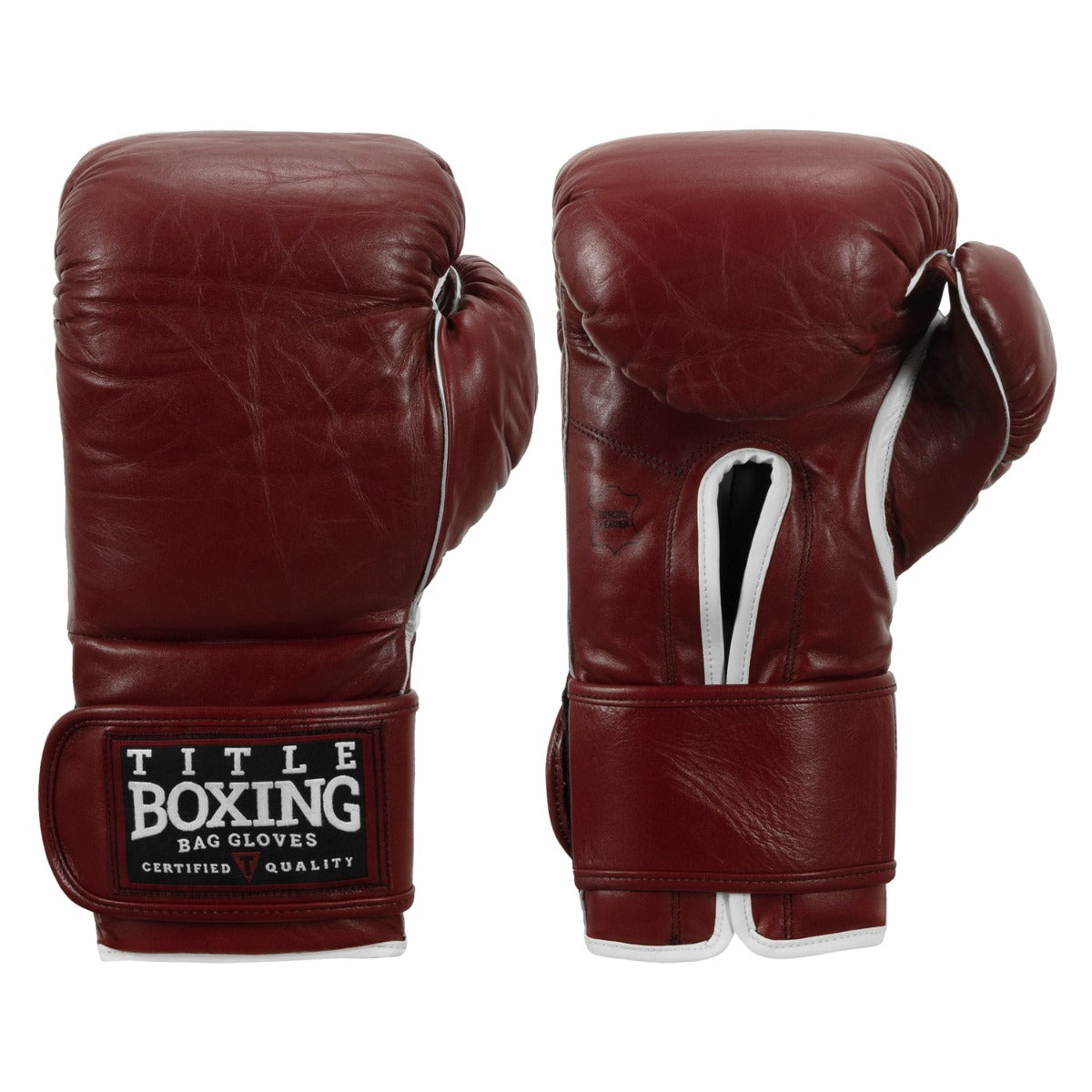 TITLE Old School Leather Bag Gloves | TITLE Boxing Gear